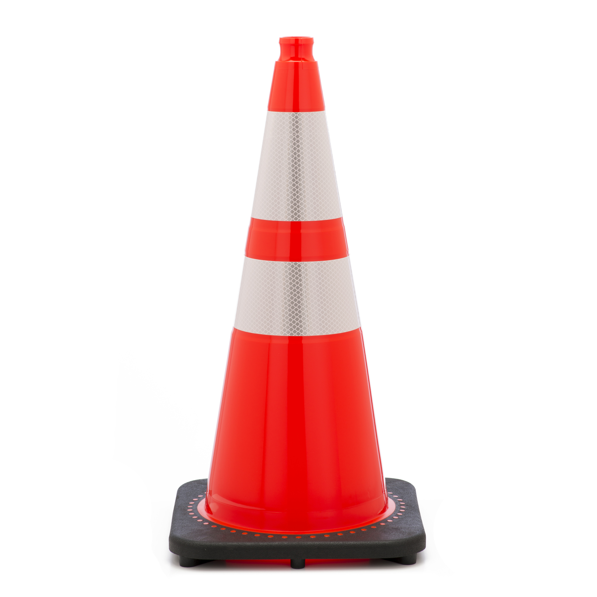 Mutual Industries 17721-128-7 Traffic Cone 28"7Lb Org Reflective